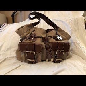 Michael Kors Canvas and Leather Handbag